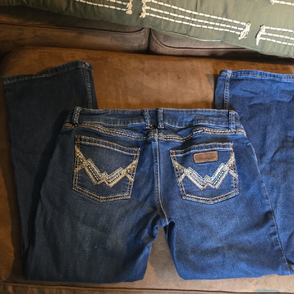 Wrangler Women's Dark Blue Straight Leg Jeans